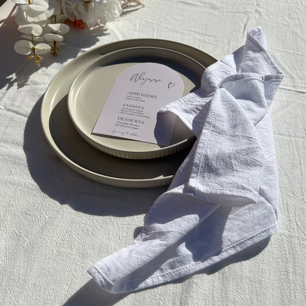 Rustic Seamed Cotton Napkins