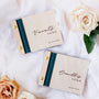 Set of 2 Personalized Wedding Vow Books – Custom Couple Name & Date