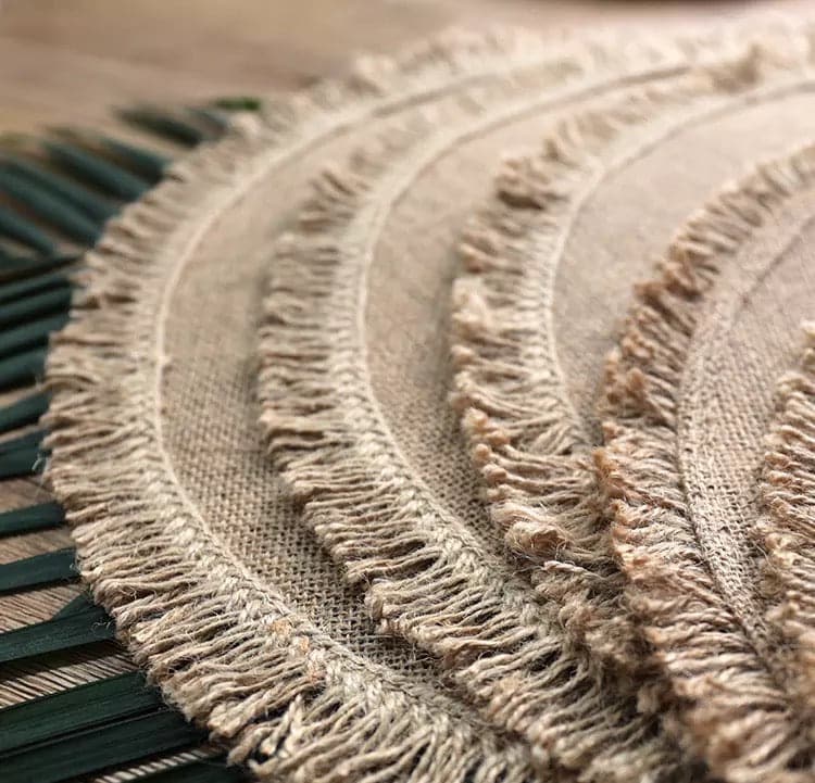 Rattan Fringe Placemats