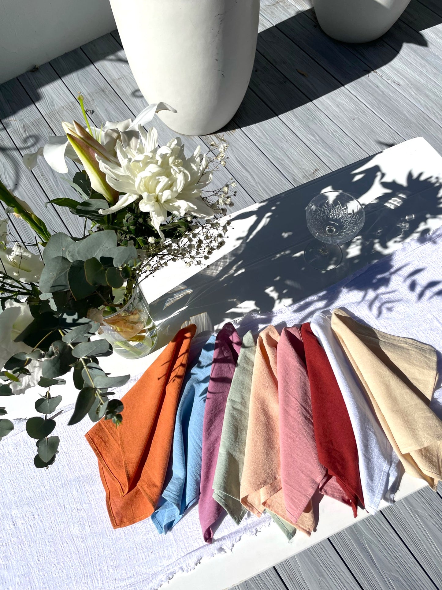 Rustic Seamed Cotton Napkins