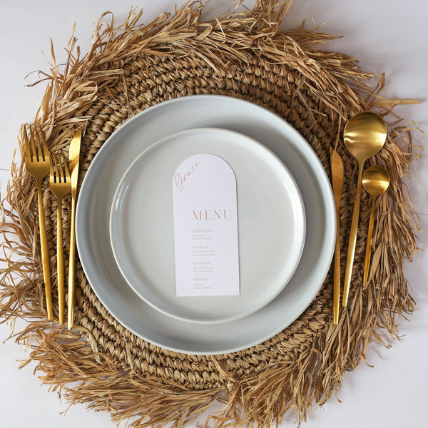 Sample Natural Raffia Fringe Placemats