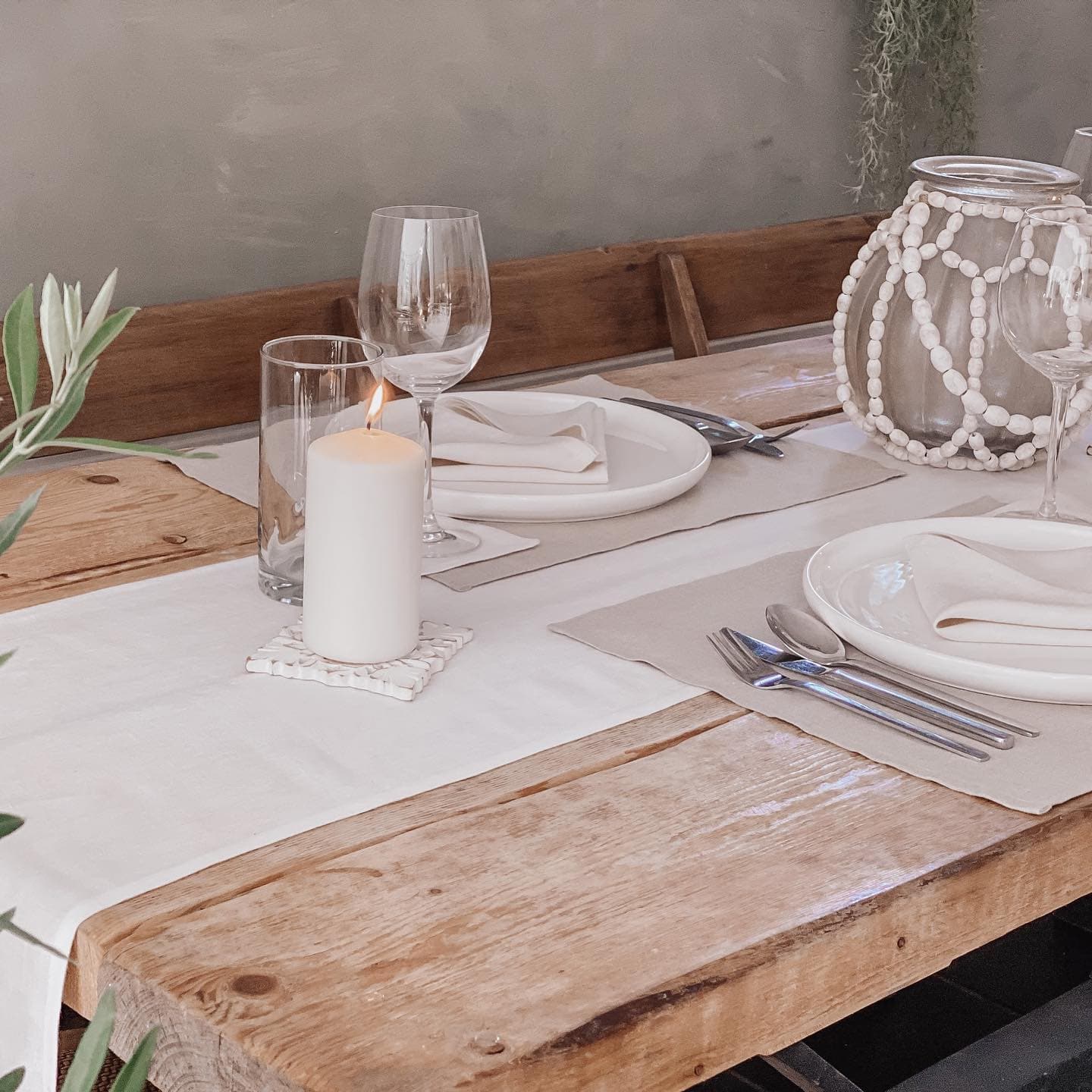 100% Pure Linen Table Runner- 3m