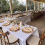 elegantly decorated wedding reception tables with glamorous touches