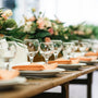 rustic banquet table setting