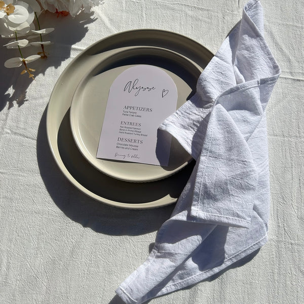 Hire Rustic Seamed Cotton Napkins