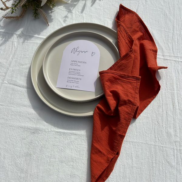 Sample Seamed Cotton Napkins