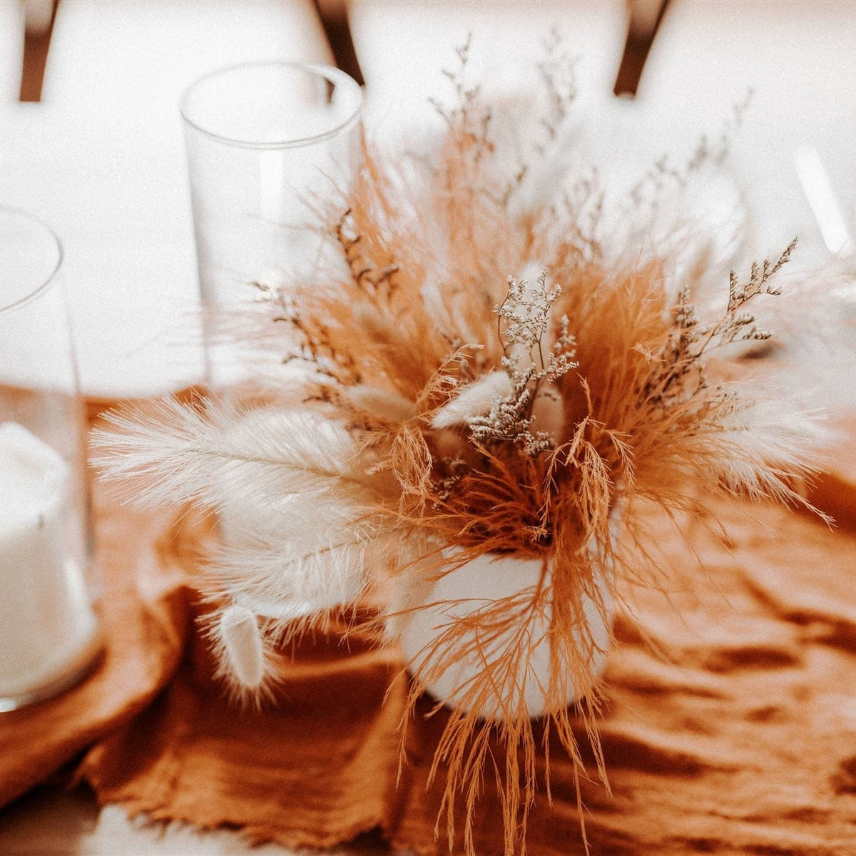 Rust Fancy Table Runner Rustic Table Runners at 30% Off | Organic Events Supply Co