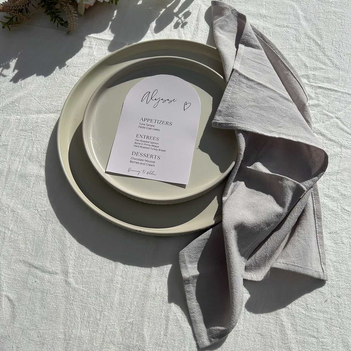 Hire Rustic Seamed Cotton Napkins