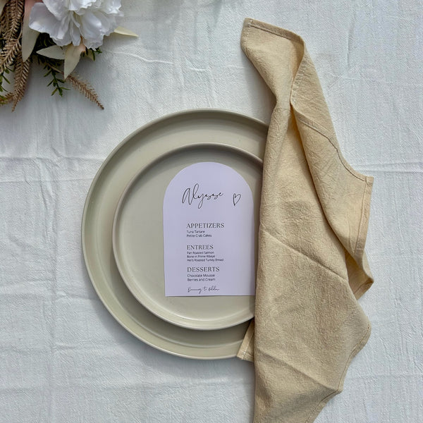 Light Beige Seamed Napkins