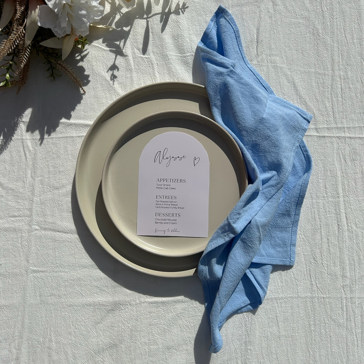 Sample Seamed Cotton Napkins