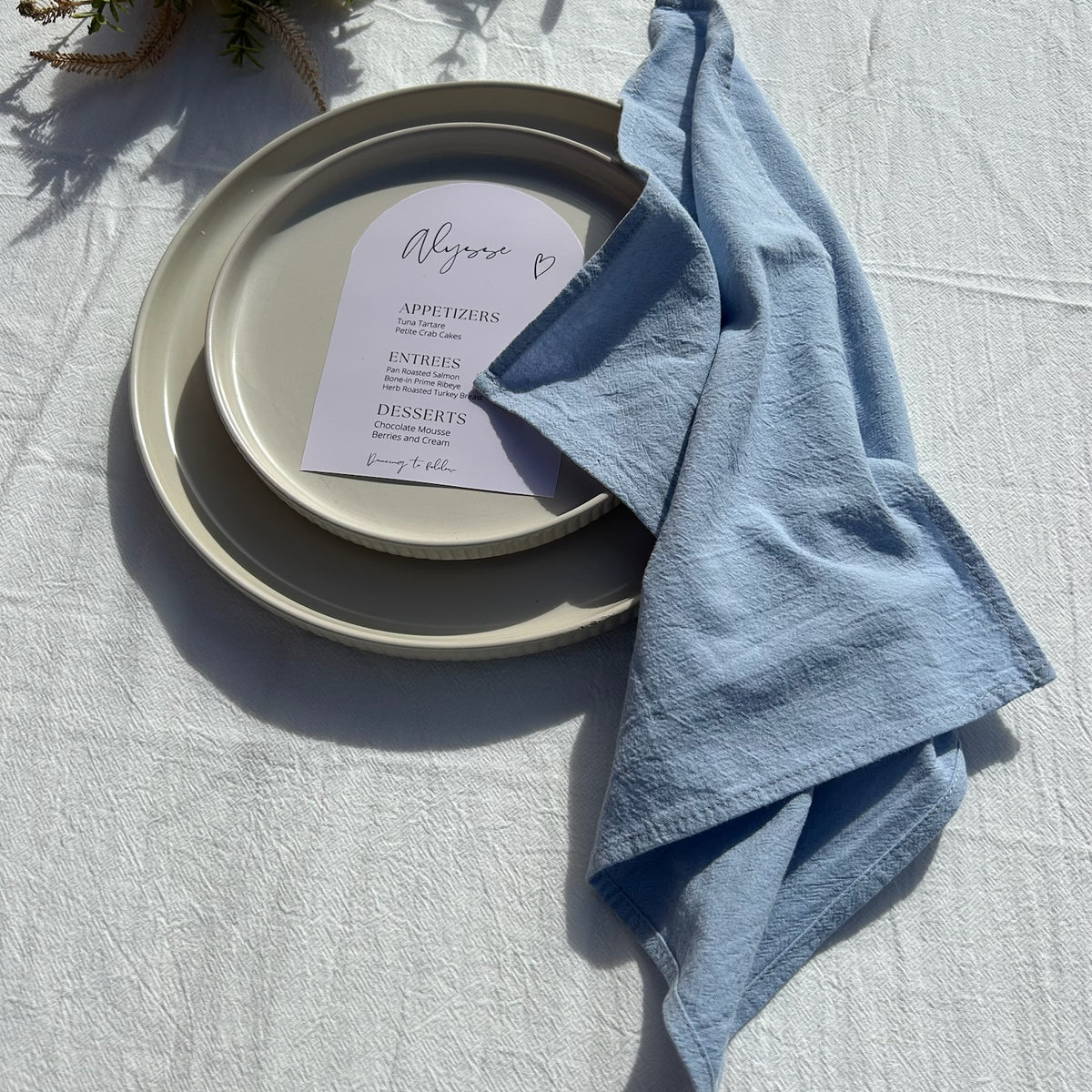 Sample Seamed Cotton Napkins