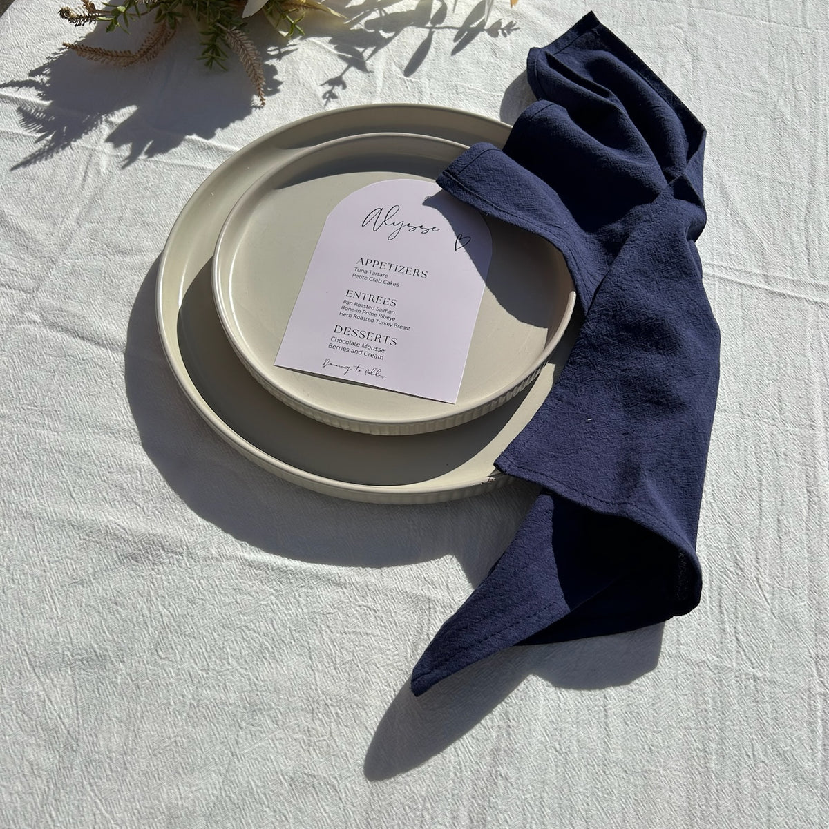 Sample Seamed Cotton Napkins