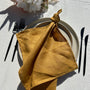 Dark Mustard 100% Linen Napkins