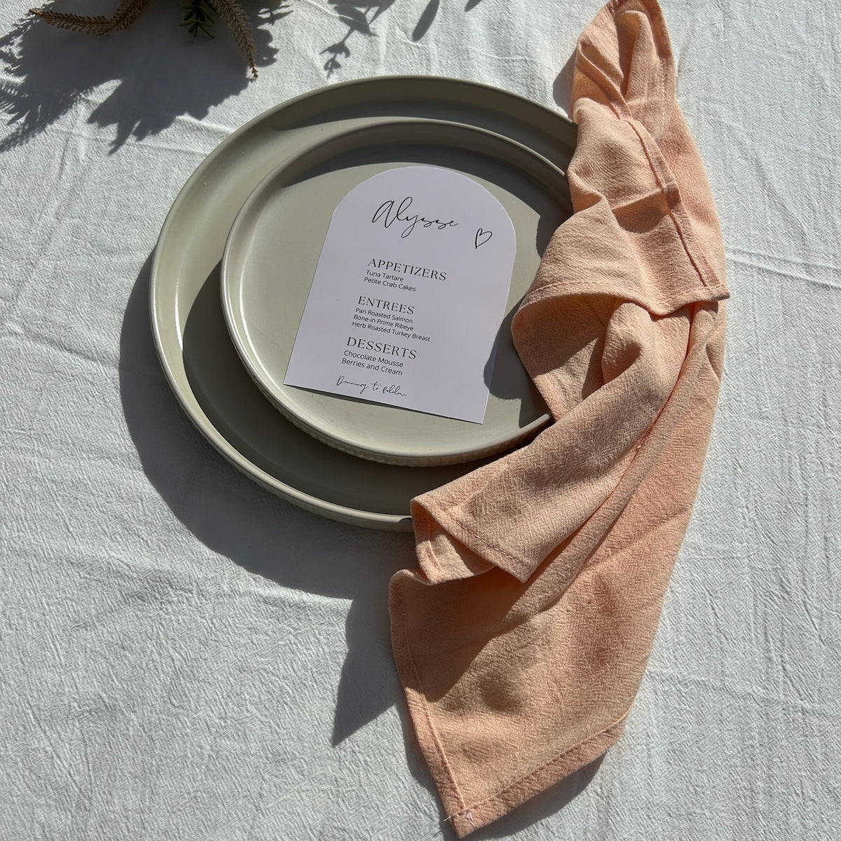 Sample Seamed Cotton Napkins