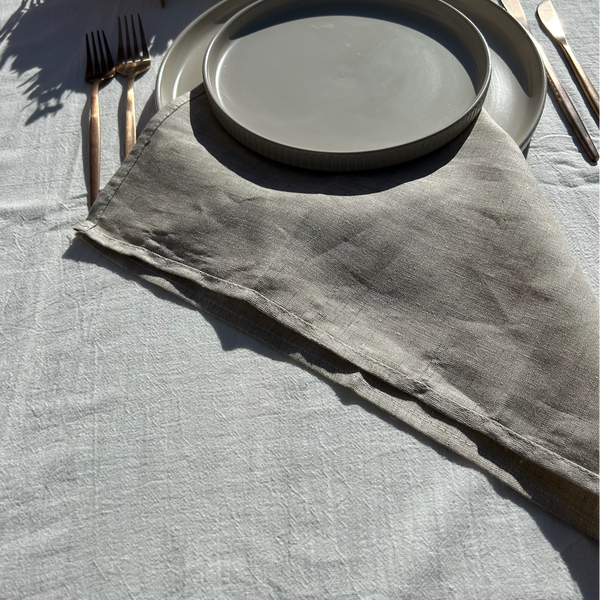 Beige 100% Linen Napkins