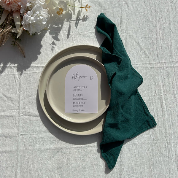 Hire Rustic Seamed Cotton Napkins