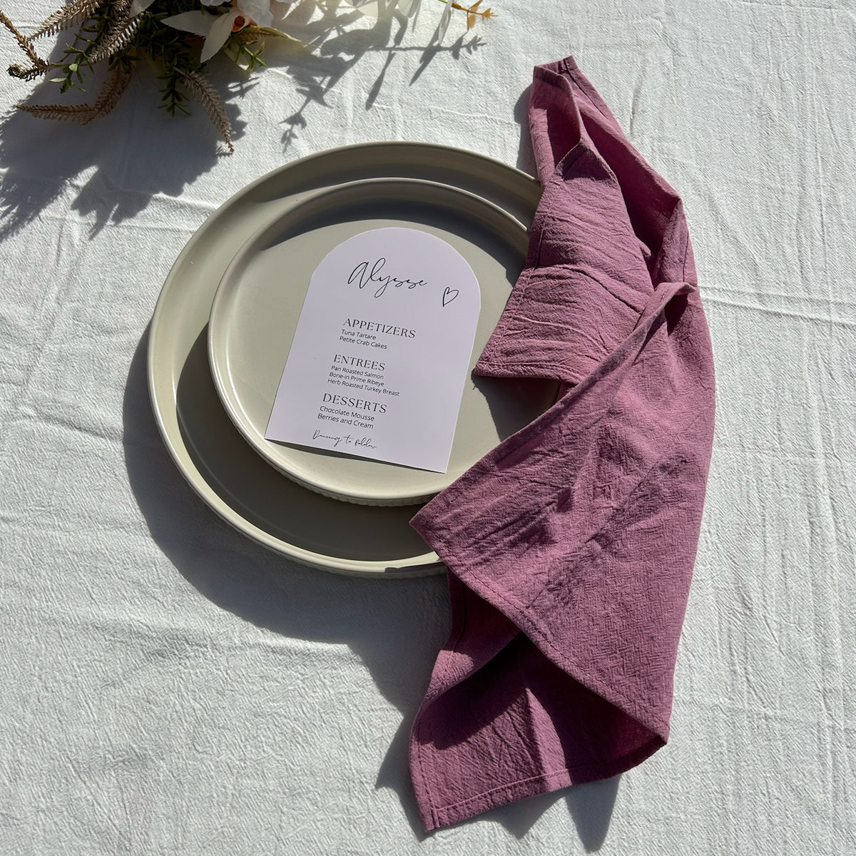 Hire Rustic Seamed Cotton Napkins