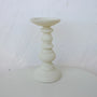 Handmade White Wooden Candle Holder Tray – Rustic Holiday Decor