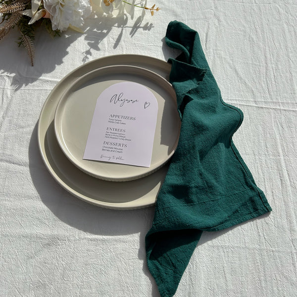 Hire Rustic Seamed Cotton Napkins