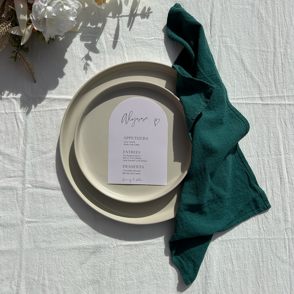 Sample Seamed Cotton Napkins