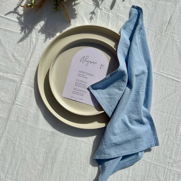 Hire Rustic Seamed Cotton Napkins