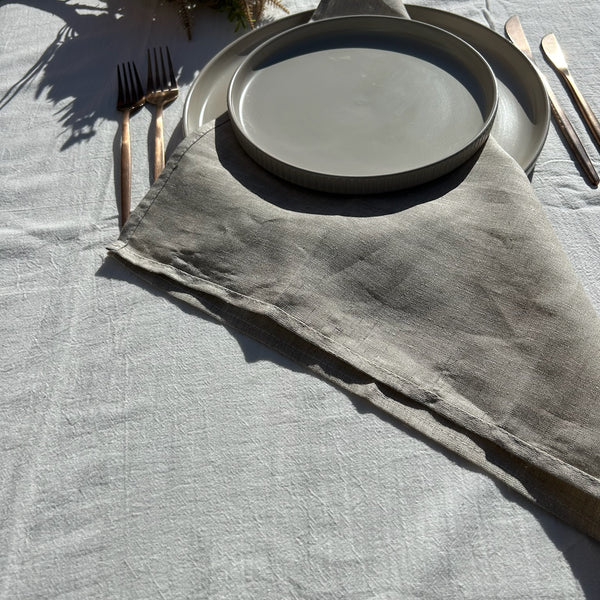 Beige 100% Linen Napkins