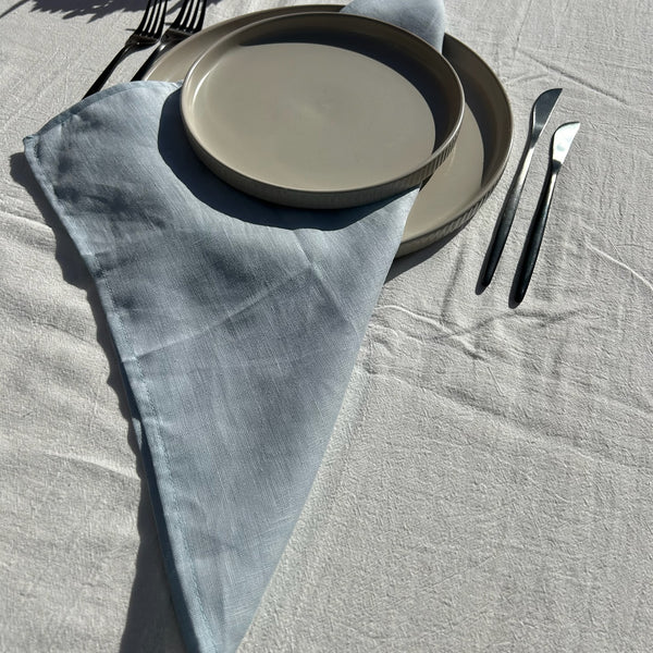 Sky Blue 100% Linen Napkins