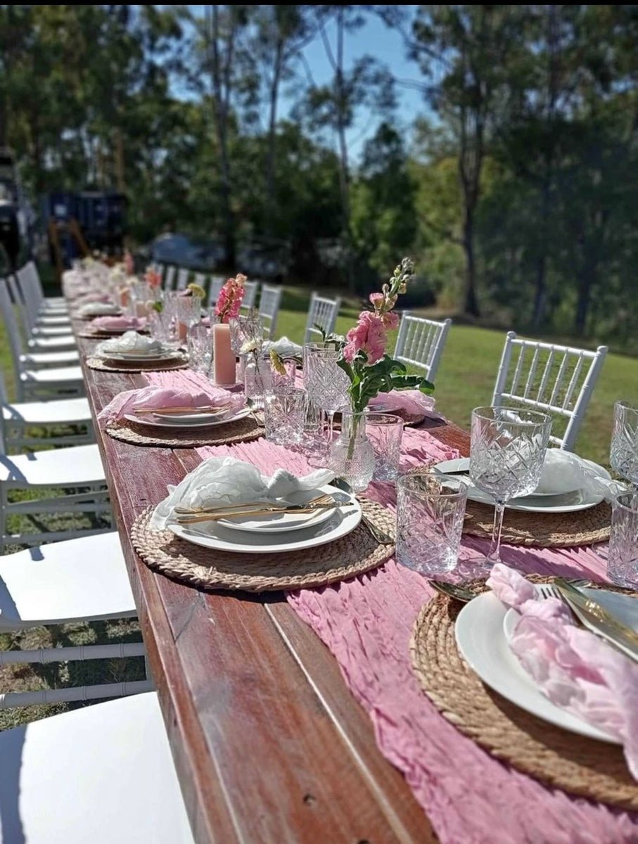 Pink Rustic Gauze Cheesecloth Napkins