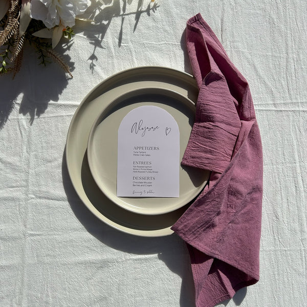 Sample Seamed Cotton Napkins