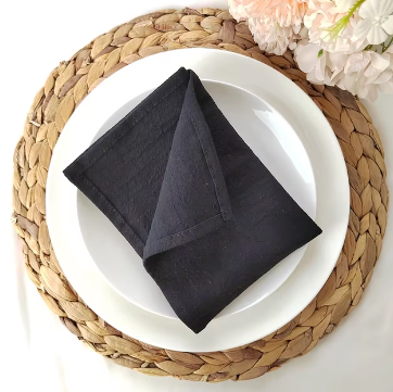 Rustic Seamed Cotton Napkins - Hire or Buy