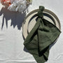 Dark Green 100% Linen Napkins