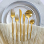 Matte Gold Drip Cutlery - Hire or Buy