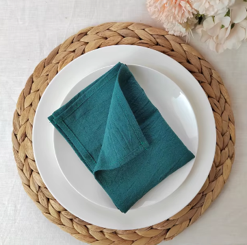 Rustic Seamed Cotton Napkins - Hire or Buy