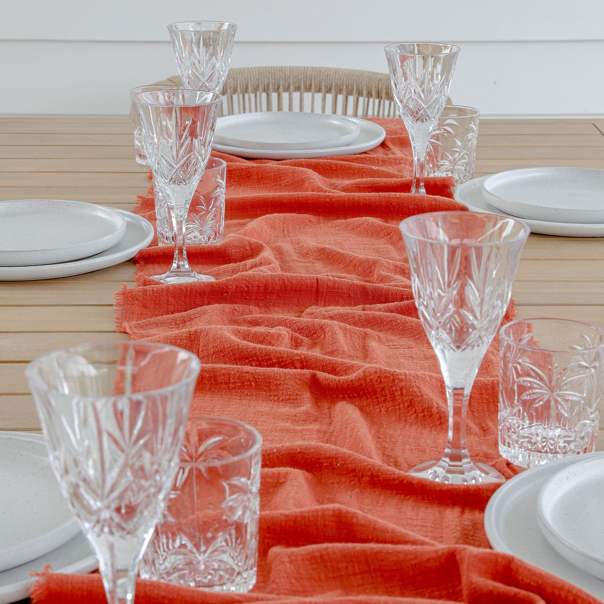 Hire Rustic Cotton Table Runners - 3m