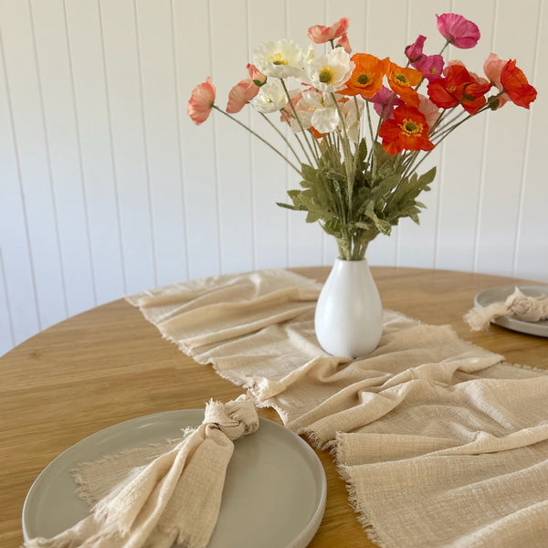 Hire Rustic Cotton Wedding Napkins