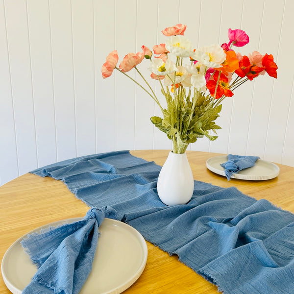 Rustic Cotton Table Runners - 3m