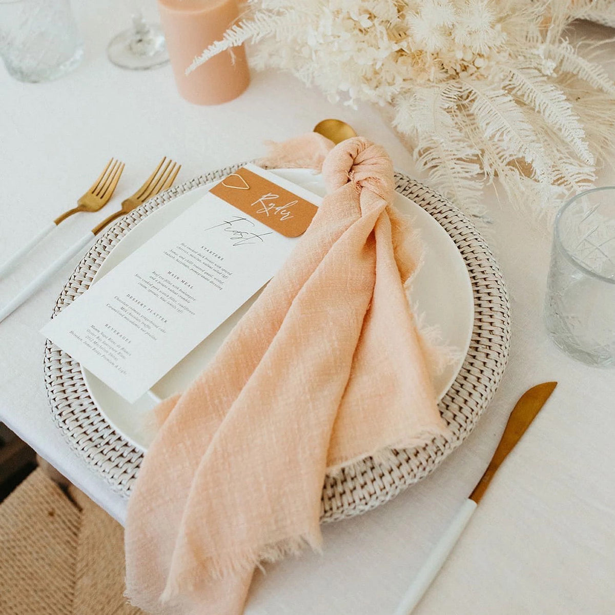 Sample Rustic Cotton Napkins