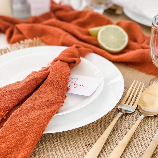 Rust Rustic Cotton Napkins