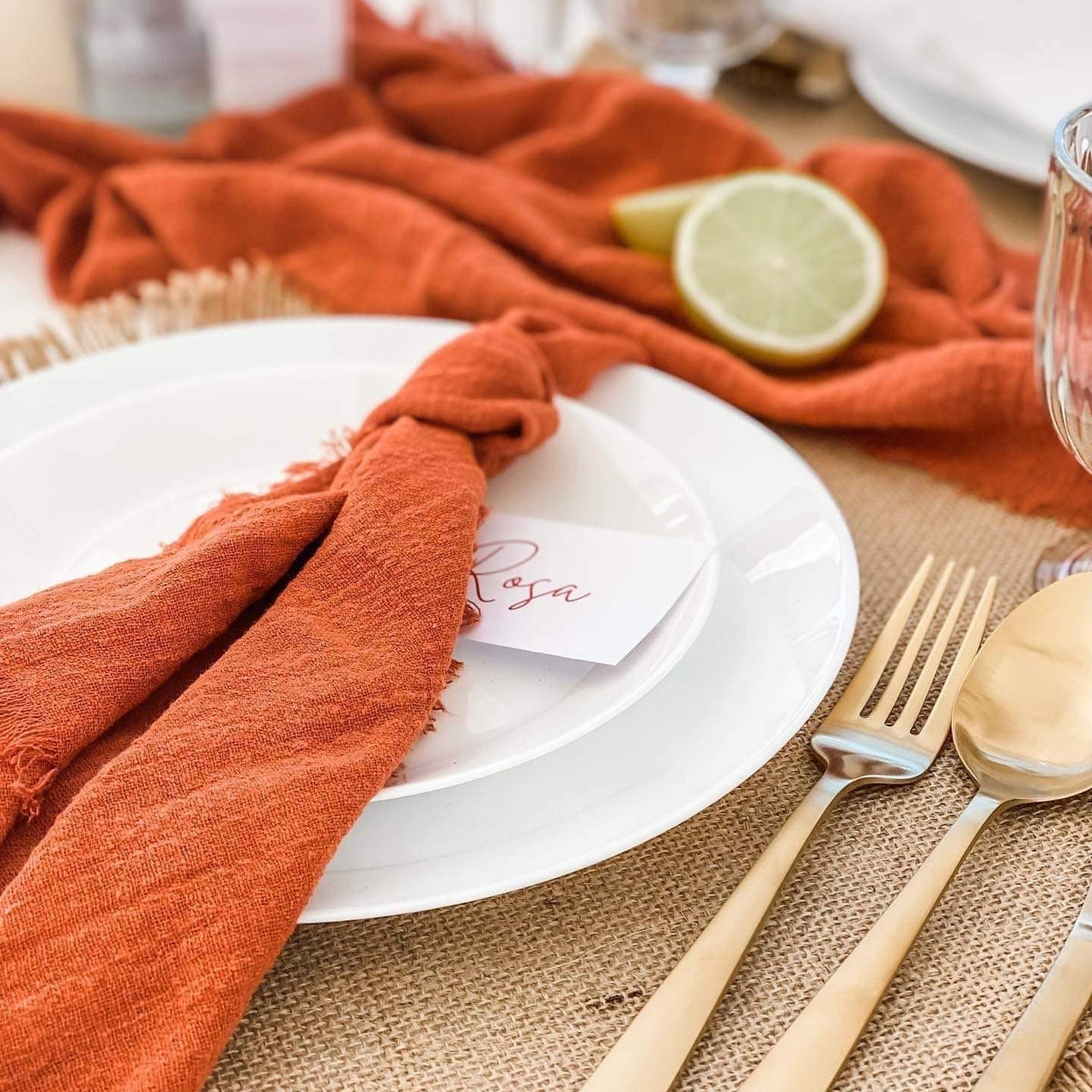 Sample Rustic Cotton Napkins