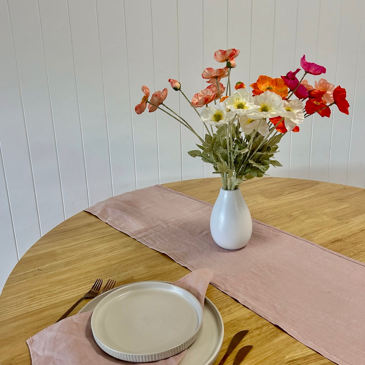 Dusty Pink 100% Linen Napkins