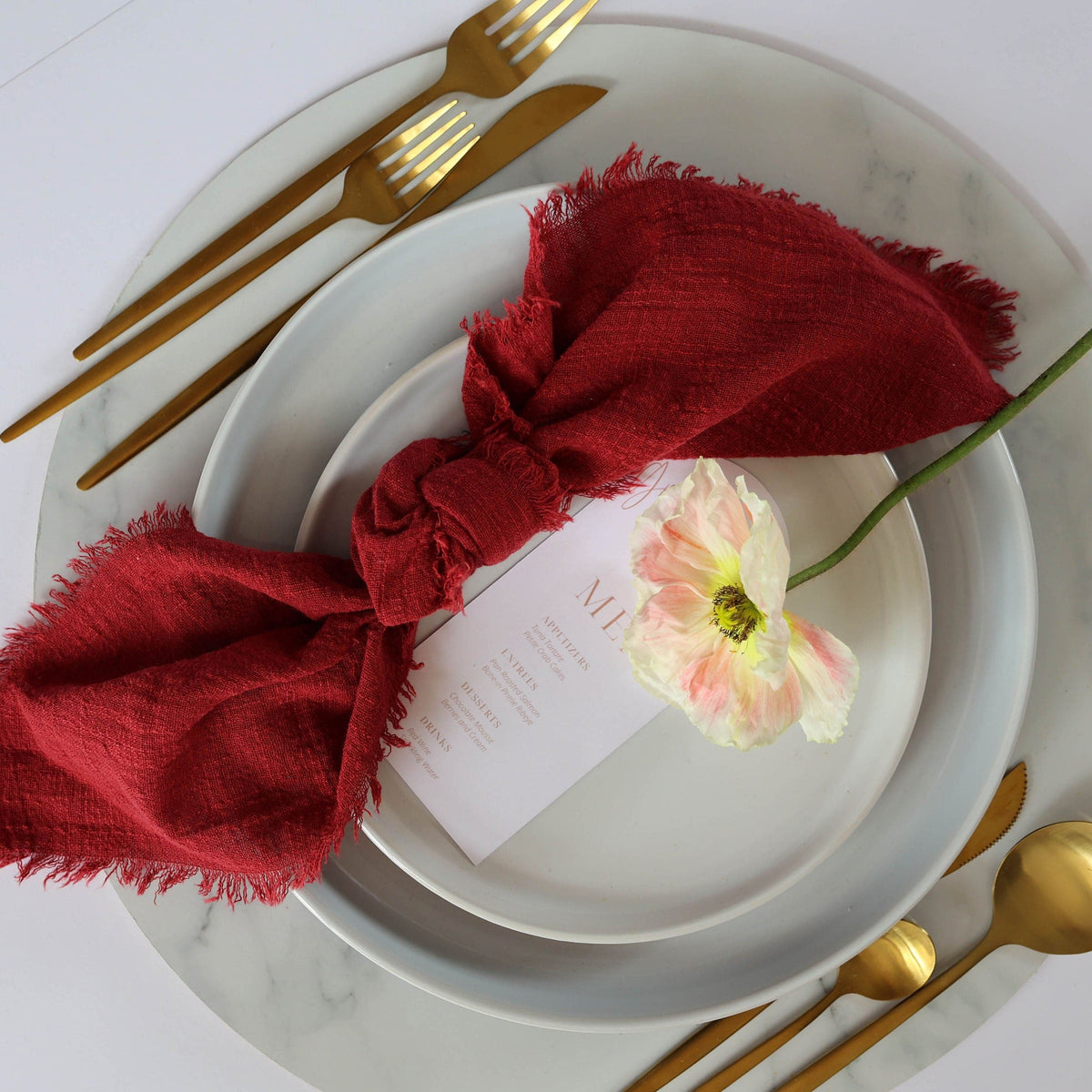 Sample Rustic Cotton Napkins