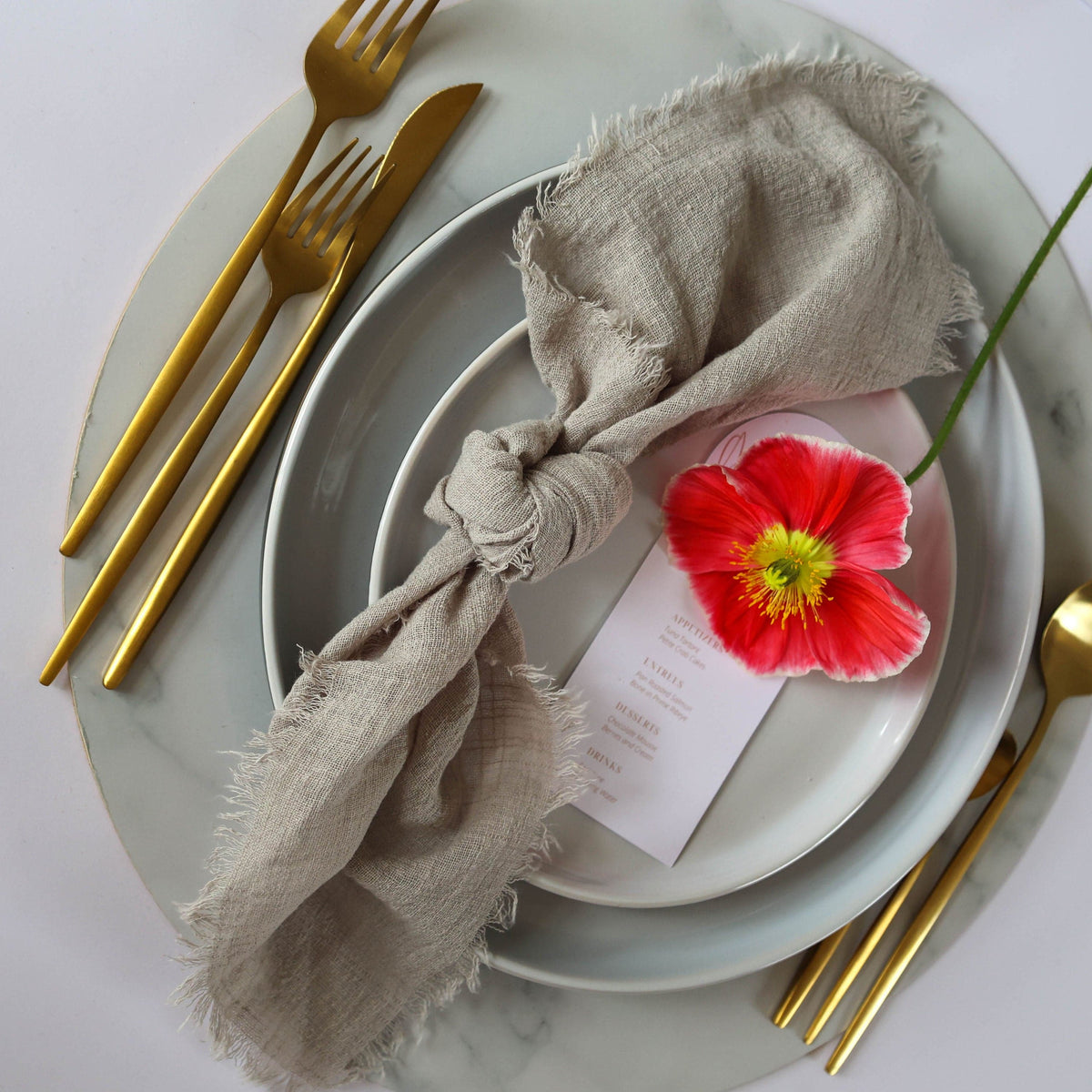 Sample Rustic Cotton Napkins