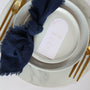 Navy Blue Rustic Cotton Napkins