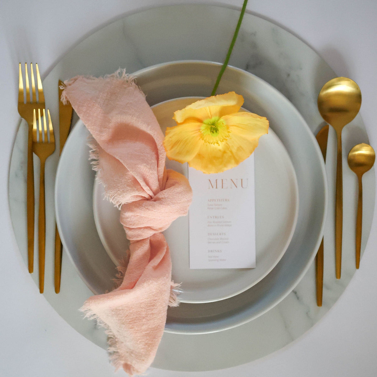 Sample Rustic Cotton Napkins