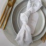 Pure White Rustic Cotton Napkins