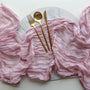 Pink Rustic Gauze Table Runners - 4m