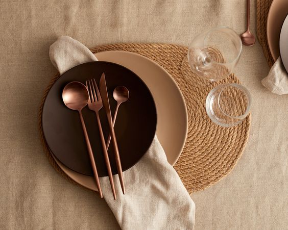 Rose Gold Drip Cutlery