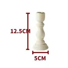 Vintage Wooden Candlestick Holder – Rustic Home & Wedding Décor