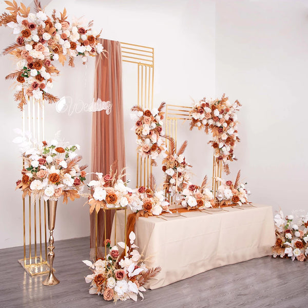 The Anna-  Rose Brown Silk Floral Arrangement