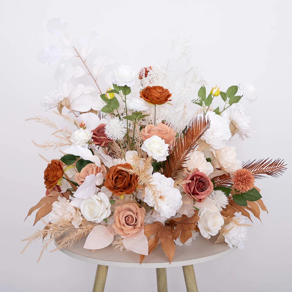 The Anna-  Rose Brown Silk Floral Arrangement